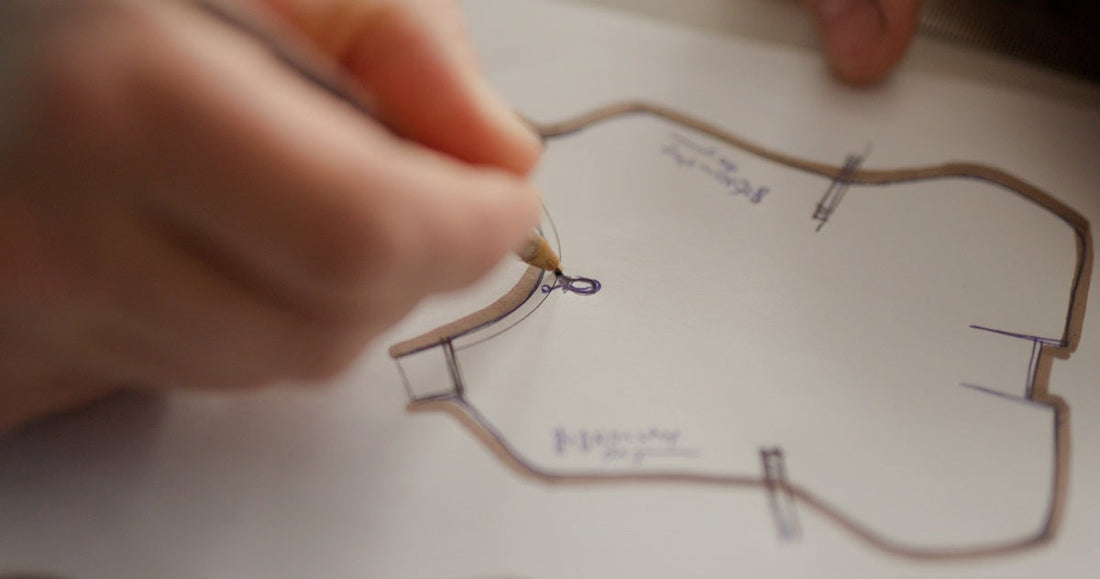 Drawing of a dog jacket