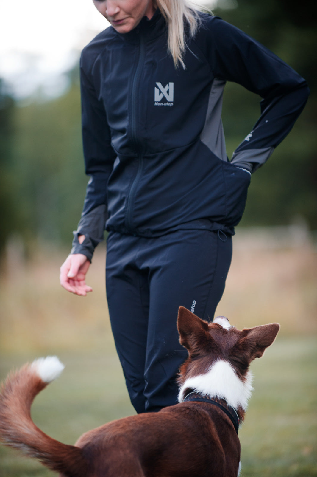 ウォーキング・ランニングウェア P-ZAMP-VET Softshell canicross jacket women's | CaniX warm-up jacket women's