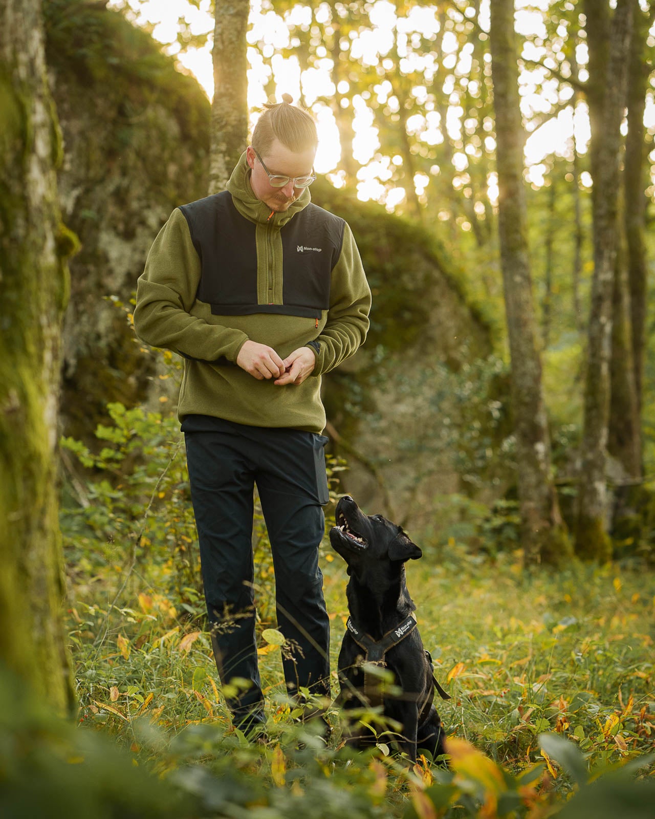 Half-zip hettegenser | Hoodie HZ men's – Non-stop dogwear